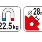 MATEWELD Hungary összeállító hegesztő mágnes 22kg 45°-90°-135° (közepes)