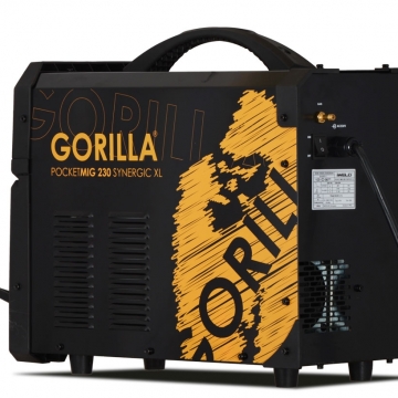 IWELD GORILLA POCKETMIG 230 (220A) Synergic XL hegesztő inverter Teljes csomagban